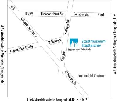 Anfahrtskizze Stadtmuseum