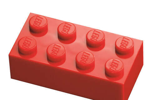 Lego Baustein rot